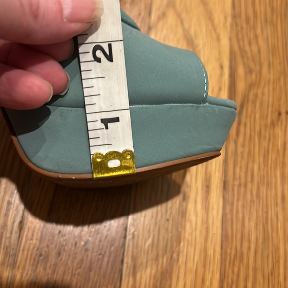 2/$20 Green Platform Peep toe Booties - Picture 7 of 10
